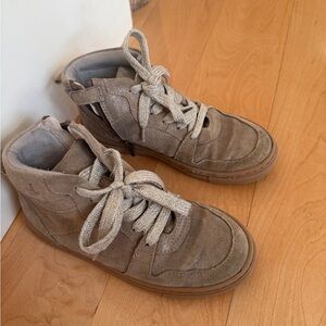 High-Top Suede Sneakers